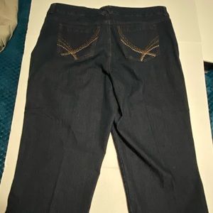 Just My Size cropped dark blue denim jeans 18W
